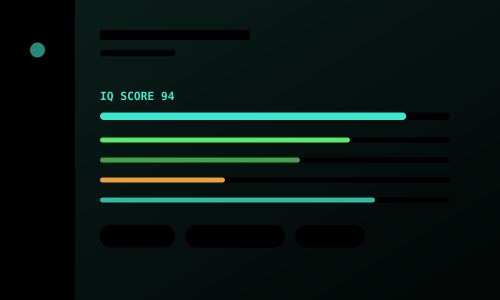Recruiting dashboard with candidate scoring and pipeline signals